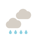 Overcast with rain