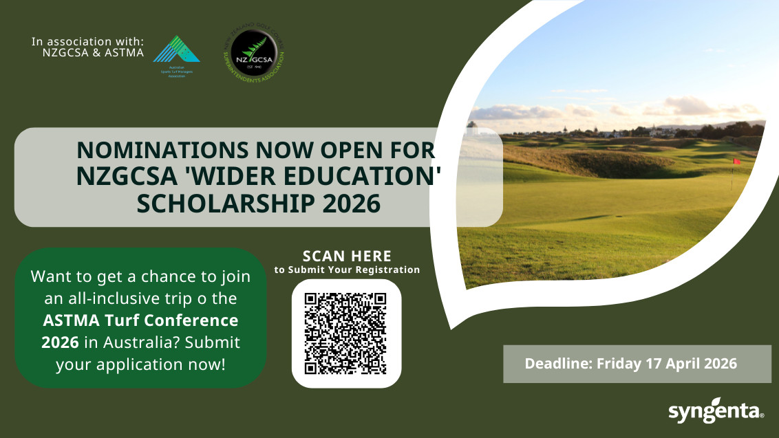 NZGCSA 'Wider Education' Scholarship 2026